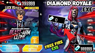 FREE FIRE EXE  New Diamond Royale exe [upl. by Laurentia]