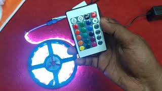 5050 RGB LED strip Light Unboxing amp Review [upl. by Novart]