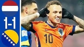 Bosnia amp Herzegovina vs Netherlands 11  All Goals amp Highlights  Nations League 2024 [upl. by Olin814]