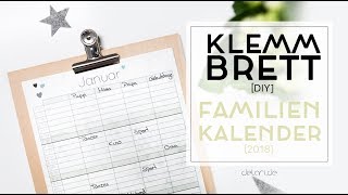 5 Klemmbrett DIY Ideen für Familienkalender  selber bauen  delari [upl. by Namie333]