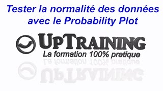 Tester la normalité des données  Probability plot  partie 2 [upl. by Ybloc473]