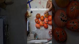 Pumpkins on Pysanky shorts pysanky pumpkjn [upl. by Wsan]