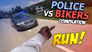 BIKERS VS COPS  Best Motorcycle Police Chase Compilation 2024 [upl. by Arimas208]