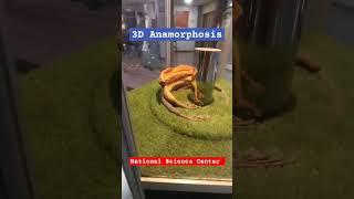 3 D Anamorphosis  National Science Centre  Science Museum  Delhi  shorts [upl. by Trebbor]