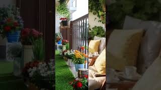 Beautiful balcony decor ideas 💡 😍 decor balcony design plants flowers shorts  trends viral [upl. by Gascony176]