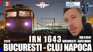 Bucuresti  Cluj  Calatorie si prezentare IRN 1643 grupa trenului IRN 1641 de Satu Mare [upl. by Mahan228]