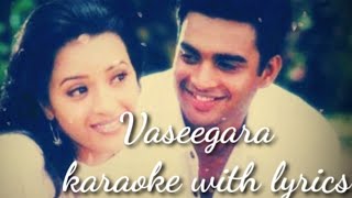 Vaseegara song karaoke with lyrics my own voice😉 [upl. by Hak]