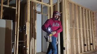 hanging a closet with sheetrock [upl. by Nij]