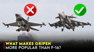 JAS 39 Gripen vs F16 Can It Overtake the F16s Global Dominance [upl. by Corella]