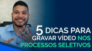 5 Dicas Práticas pra Gravar Vídeo dos Processos Seletivos de Propagandista  propagandista [upl. by Eilerua]