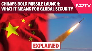 China Missile Test  China TestFires An Intercontinental Ballistic Missile Into The Pacific Ocean [upl. by Ariahs]