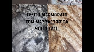 DIYcomo fazer efeito marmorato mármore com massa ACRÍLICA [upl. by Sileray]