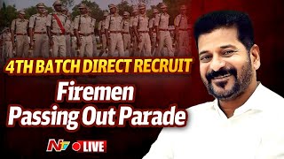 Live CM Revanth Reddy  Passing Out Parade of 4th Batch Direct Recruit Firemen  Ntv [upl. by Pappas]