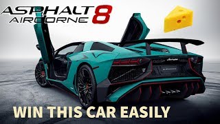 HOW TO WIN THE LAMBORGHINI AVENTADOR SV EDD  Asphalt 8 TIPS AND ADVICE [upl. by Erodeht612]