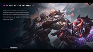 DIVINE GODKING DARIUS SKIN SPOTLIGHT08132024 [upl. by Suehtomit766]