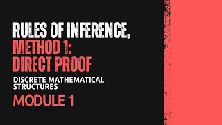 Theory of Inference Rules of Inference  MAT203  DMS MODULE 1  KTU  Anna Thomas  SJCET [upl. by Gautier774]