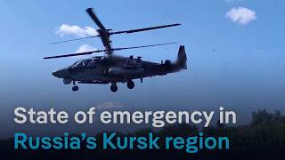 Russia alleges large scale Ukrainian incursion in Kursk region  DW News [upl. by Aiclid]