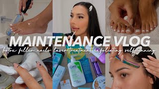 BEAUTY MAINTENANCE ROUTINE  self care nails botox lip filler laser treatment skin amp body care [upl. by Issirk]