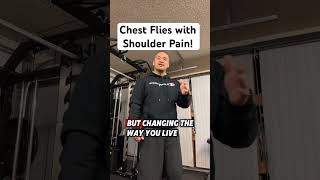 Chest Flies with shoulder pain dpt physicaltherapy doctorofphysicaltherapy shoulderpain [upl. by Melony659]