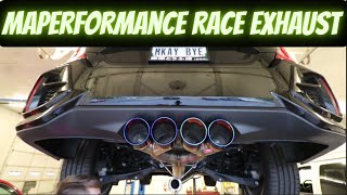 Maperformance Race Exhaust Install 2020 Honda Civic SI [upl. by Aneloaup]