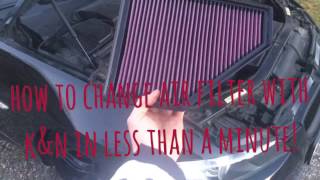 KampN air filter change BMW 320d e90 e91 e92 e93 [upl. by Modie]