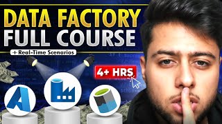 Azure Data Factory Full Course From Beginner to PRO  ADF RealTime Scenarios [upl. by Haodnanehs281]