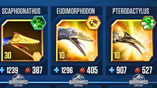 TOP 3 PTEROSAURS 🔥💪🔥  JURASSIC WORLD  THE GAME [upl. by Navanod877]