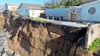 Pacifica coastal EROSION bluffs COLLAPSE [upl. by Medea]