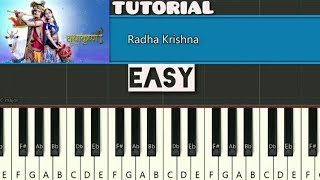 Radha Krishna Serial Song Piano Tutorial  Radha Krishna  Star Bharat  Easy Piano Tutorial [upl. by Dahsar52]