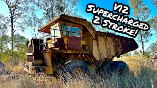 Will it START V12 Supercharged 2 Stroke GM Detroit Dump Truck SITTING for YEARS [upl. by Surad796]