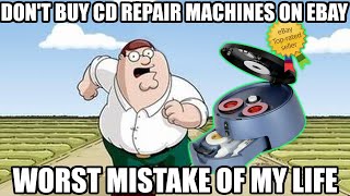 PSA eBay Disc Repair Machines Destroy CDs  Demo and Review [upl. by Nalloh]