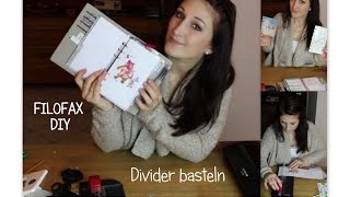 DIY Divider selbst basteln  FILOFAX  Sassilee [upl. by Kenzie189]