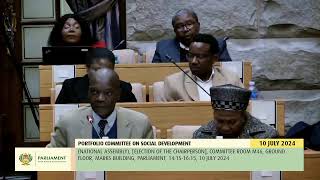 Portfolio Committee on Social Development 10 July 2024 [upl. by Goldina]