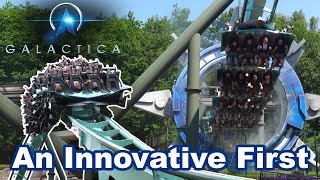 Galactica Review  BampM’s First Flying Coaster  Alton Towers [upl. by Netsyrk25]