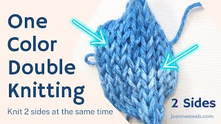 One Color Double Knitting [upl. by Assilim]