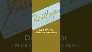 Membuat nama Dani Ghafar art drawinglettering [upl. by Nicolai]