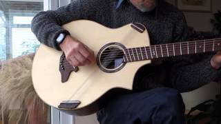 Alan Miller Guitars  Fan fret with 12 sympathetic strings [upl. by Jed304]