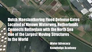 Understanding Dutch Flood Control  Maeslantkering North Sea Storm Defense Gates  Delta Works [upl. by Paluas]