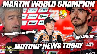 EVERYONE SHOCKED Ducati Boss Congratulations to Martin Bagnaia Angry Marini Happy Than Ducati [upl. by Damiani]