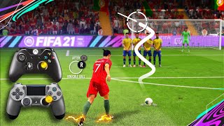 FIFA 21 KnuckleballPower Free Kick Tutorial [upl. by Wolram536]