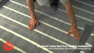 Amuheat Cable Mat Floor Heating Installation [upl. by Neillij]