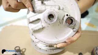 How to repair a broken brake speedometer cluster instructions for installing motorcycle brake pads [upl. by Medor]