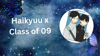 Haikyuu text skit Haikyuu x class of 09 [upl. by Dobb]