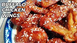 BUFFALO CHICKEN WINGS I CRISPY and SPICY CHICKEN RECIPE [upl. by Ahsert]