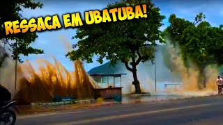 RESSACA nas praias de UBATUBA SP  Ondas fortes destruíram a ORLA do ITAGUÁ  «Canal do Ed» [upl. by Acinyt476]