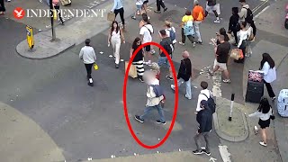 Undercover police floor London phone snatcher midtheft [upl. by Massie]