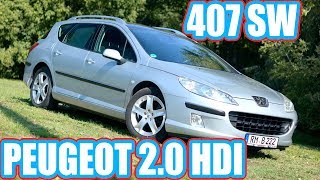 Peugeot 407 SW 20 HDI acceleration with ZF4HP20 [upl. by Enirok]