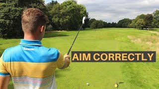 GOLF TIP  HOW TO AIM CORRECTLY [upl. by Nette946]