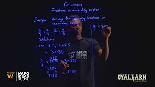 JSS1  Mathematics  Fractions  Fractions in ascending order  3 [upl. by Felita]