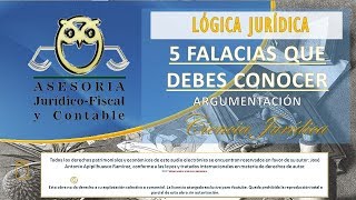 5 FALACIAS JURÍDICAS que debes conocer para GANAR UN JUICIO [upl. by Brigitte]